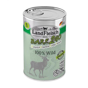 LandFleisch B.A.R.F.2GO Exklusiv 100% vom Wild 6 Dosen á 400g - 4pfoten Shop