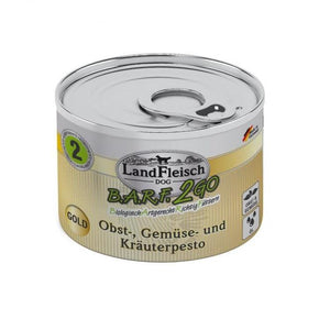 LandFleisch B.A.R.F.2GO Obst-, Gemüse und Kräuterpesto Gold 6 Dosen á 200g - 4pfoten Shop