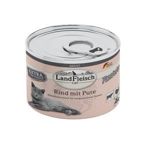 Landfleisch Cat Adult Pastete Rind & Pute 6 Dosen á 195g - 4pfoten Shop