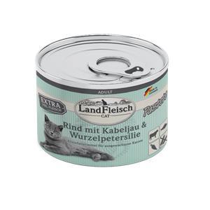 Landfleisch Cat Adult Pastete Rind, Kabeljau, Wurzelpetersilie - 4pfoten Shop