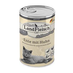 Landfleisch Cat Adult Schlemmertopf mit Ente & Huhn 6 Dosen á 400 g - 4pfoten Shop
